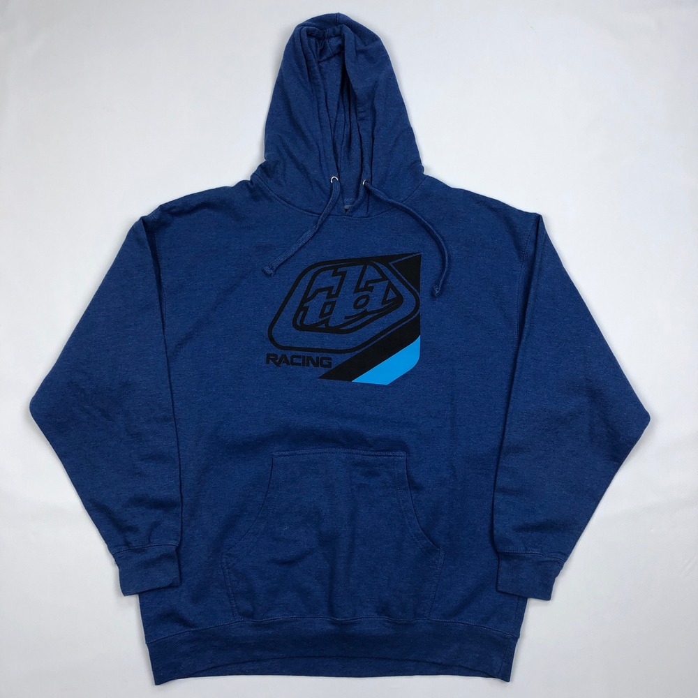 Troy Lee Designs Racing Hoodie Mens 2XL Blue Graphic Pullover Sweatshirt TLD